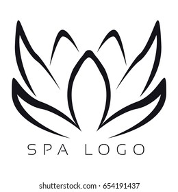 Isolated spa logo on a white background, Vector illustration