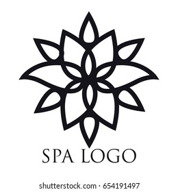 Isolated spa logo on a white background, Vector illustration