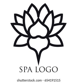 Isolated spa logo on a white background, Vector illustration