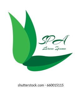 Isolated spa logo on a white background, Vector illustration