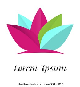 Isolated spa logo on a white background, Vector illustration