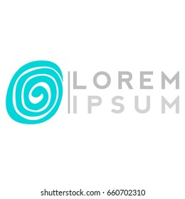 Isolated spa logo on a white background, Vector illustration