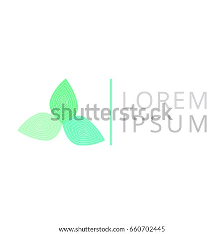 Isolated spa logo on a white background, Vector illustration