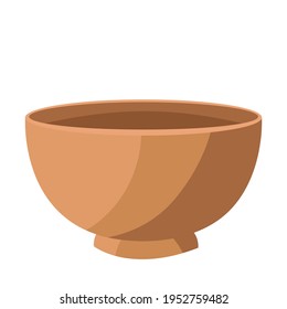 Isolación de la terapia de spa objeto de tratamiento ilustración tazón de madera
