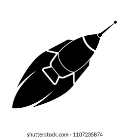 Isolated spaceship logo