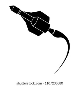 Isolated spaceship logo