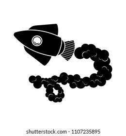 Isolated spaceship logo