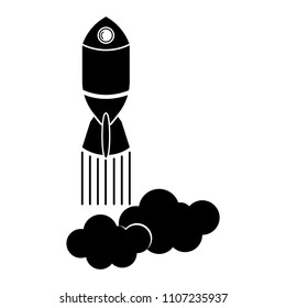 Isolated spaceship logo