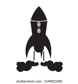 Isolated spaceship logo