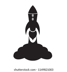 Isolated spaceship logo