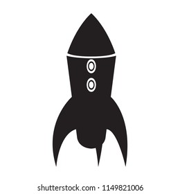 Isolated spaceship logo