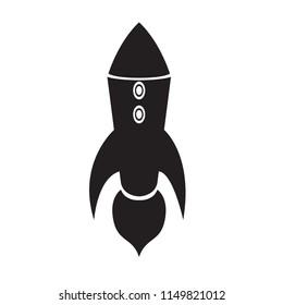 Isolated spaceship logo