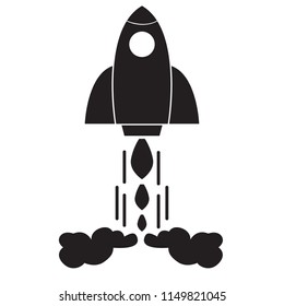 Isolated spaceship logo