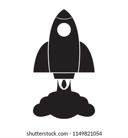 Isolated spaceship logo