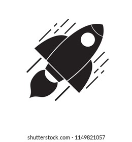 Isolated spaceship logo