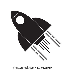 Isolated spaceship logo