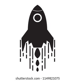 Isolated spaceship logo