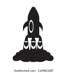 Isolated spaceship logo