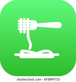 Isolated Spaghetti Icon Symbol On Clean Background. Vector Vermicelli Element In Trendy Style.