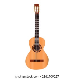 Isolated Spanish Guitar Illustration Vector