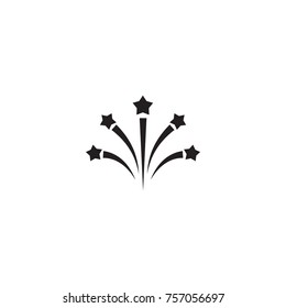 Isolated Sparkle Icon Symbol On Clean Background. Vector Firework Element In Trendy Style.