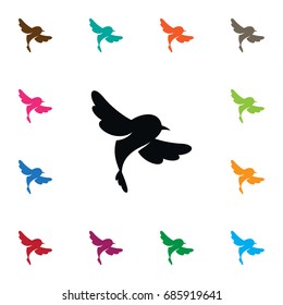 Isolated Sparrow Icon. Fowl Vector Element Can Be Used For Fowl, Sparrow, Bird Design Concept.
