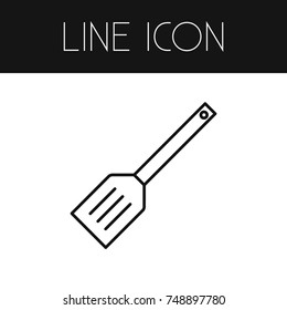 Isolated Spatula Outline. Kitchen Tool Vector Element Can Be Used For Spatula, Kitchen, Tool Design Concept.