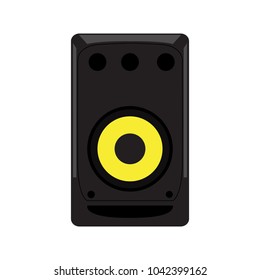 Isolated speaker icon