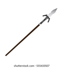 Isolated spear on a white background, Vector illustration