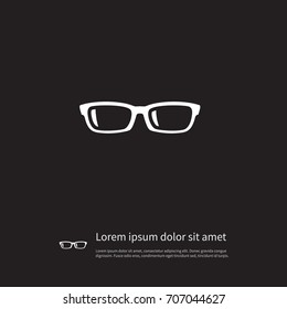 Isolated Specs Icon. Nerd Vector Element Can Be Used For Specs, Glasses, Eyeglasses Design Concept.