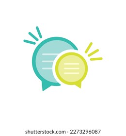 Isolated speech bubbles vector design.