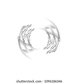 Isolated speed lines. The effect of movement to your design. Black lines on a transparent background.The flying particles.vector illustration.The movement forward