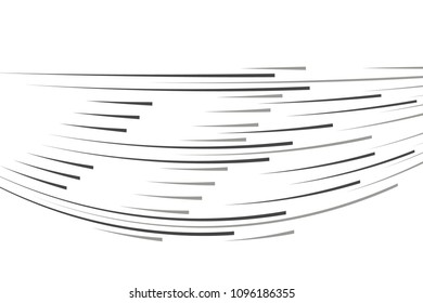 Isolated speed lines. The effect of movement to your design. Black lines on a transparent background.The flying particles.vector illustration.The movement forward
