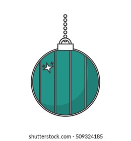 Isolated sphere of Christmas season design