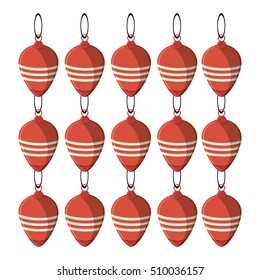 Isolated spheres of Christmas season design