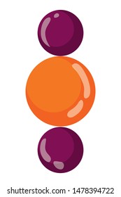 Isolated spheres vector design vector illustration