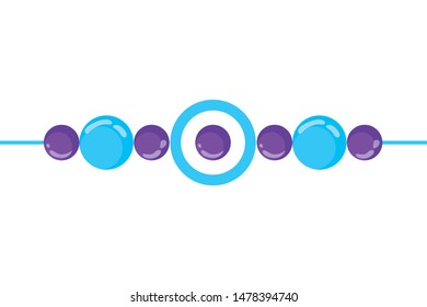 Isolated spheres vector design, vector illustration