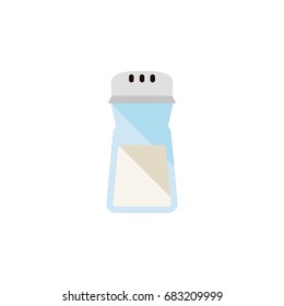 Isolated Spice Flat Icon. Salt Vector Element Can Be Used For Spice, Salt, Bottle Design Concept.