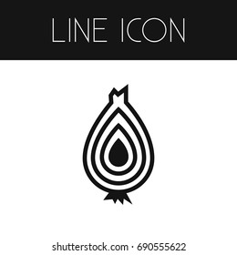 Isolated Spice Outline. Vegetable Vector Element Can Be Used For Bulb, Spice, Vegetable Design Concept.