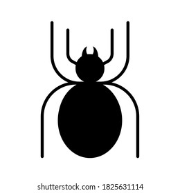 Isolated spider halloween october scary icon- Vector