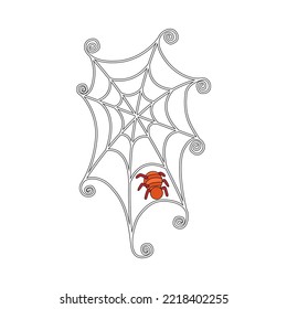 Isolated spider hallowen vector illustration