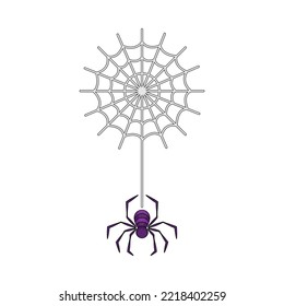 Isolated spider hallowen vector illustration