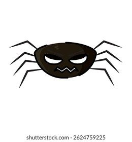Isolated spider icon halloween cartoon draw illustration