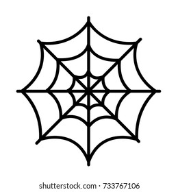 Isolated spider web icon on a white background, Vector illustration