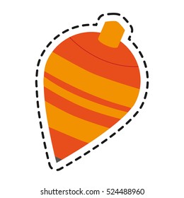 Isolated spinning top toy design