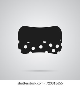 Isolated Sponge Icon Symbol On Clean Background. Vector Wisp Element In Trendy Style.