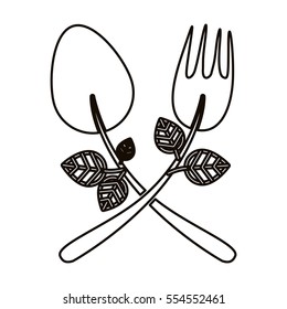 Isolated spoon and fork design