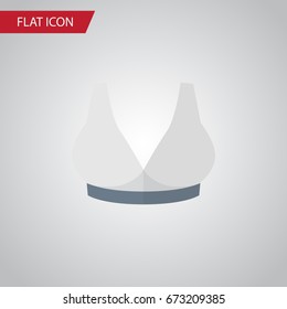 Isolated Sport Bra Flat Icon. Brasserie Vector Element Can Be Used For Breast, Sport, Bra Design Concept.