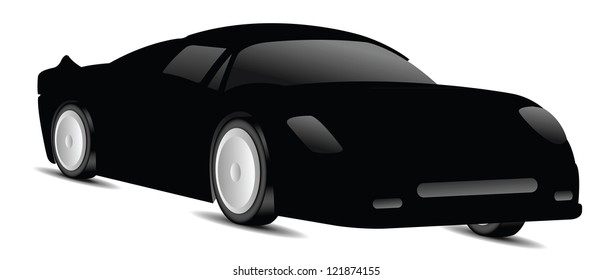 Isolated sport car