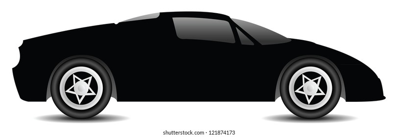 Isolated sport car
